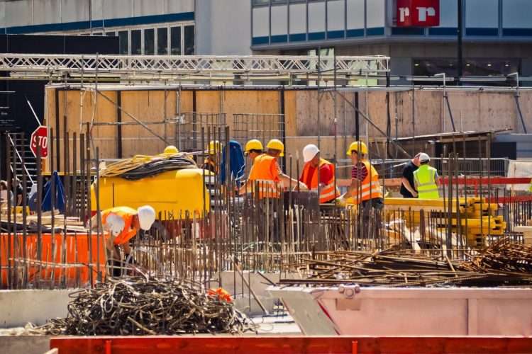 Baustelle im Rohbau